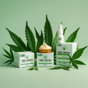 custom CBD cream box