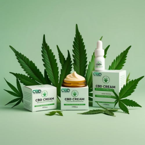 custom CBD cream box